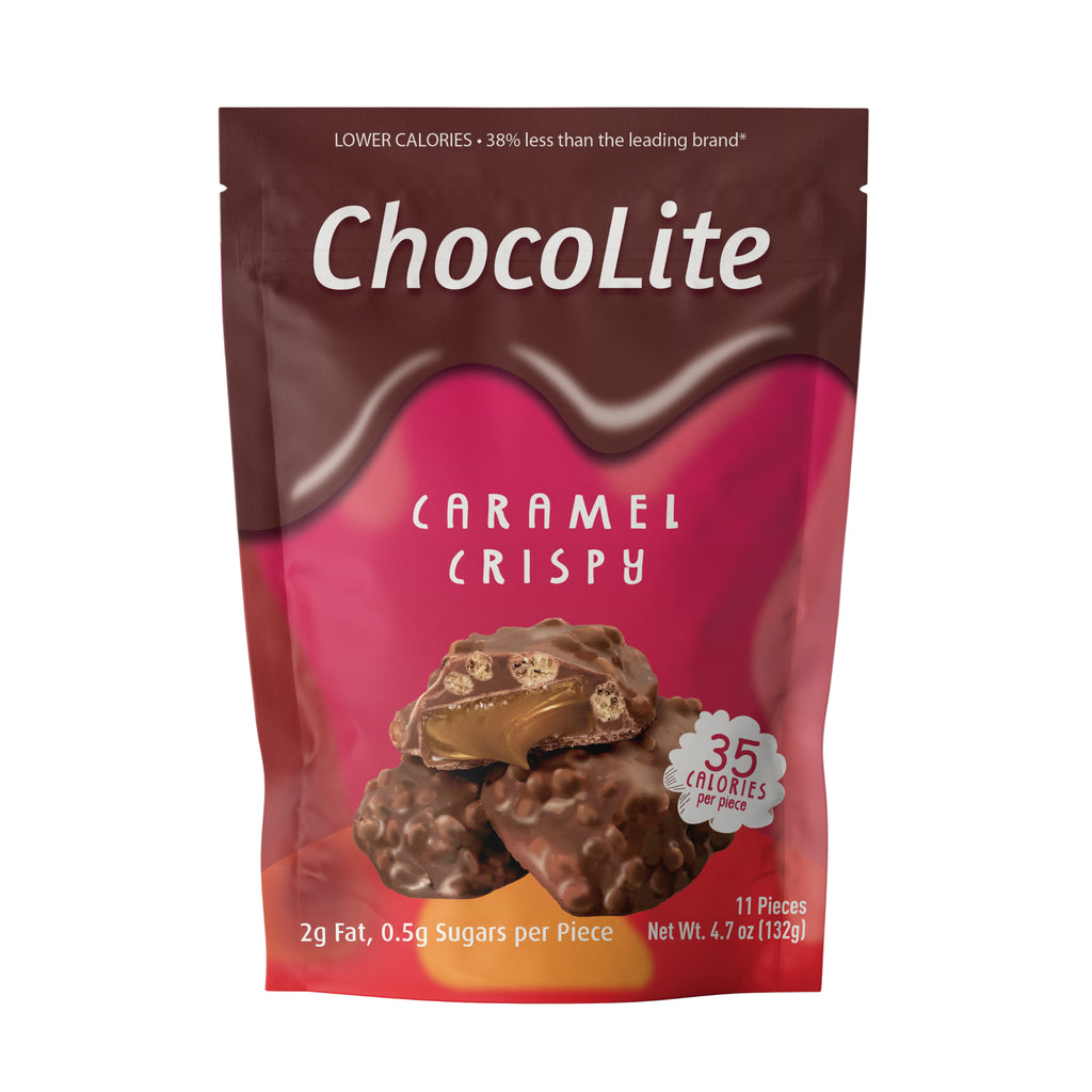 ChocoLite Caramel Crispy 11 Count Pouch – HealthSmart Foods