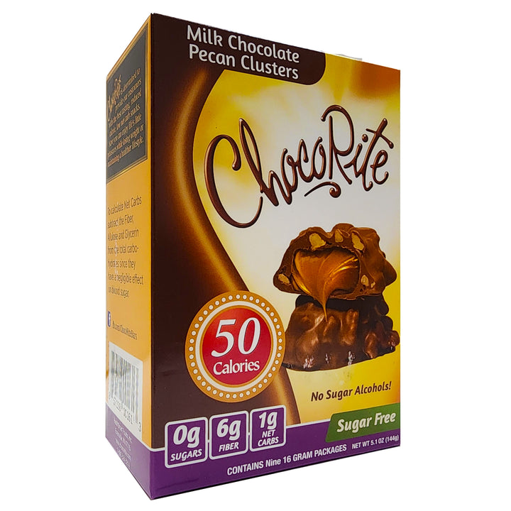 ChocoRite Milk Chocolate Pecan Clusters Box of 12