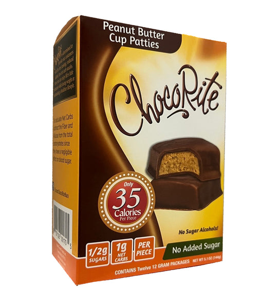 ChocoRite Peanut Butter Cup Patties Box of 12 ChocoRite Peanut Butter Cup Patties Box of 12