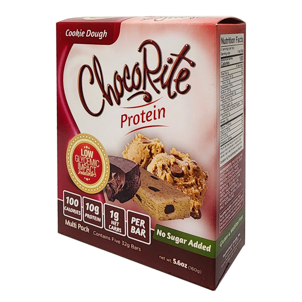 ChocoRite Cookie Dough Protein Bars Box of 5 ChocoRite Cookie Dough Protein Bars Box of 5