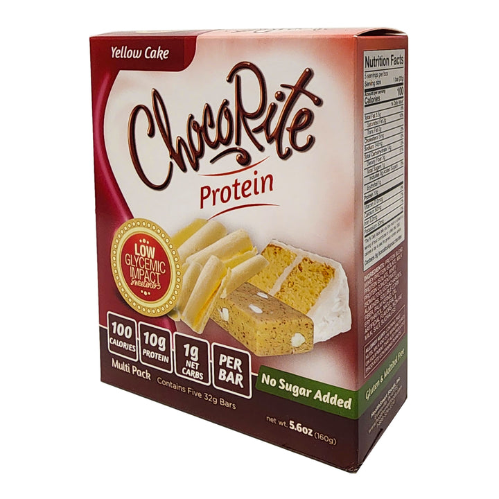 ChocoRite Yellow Cake Protein Bars Box of 5