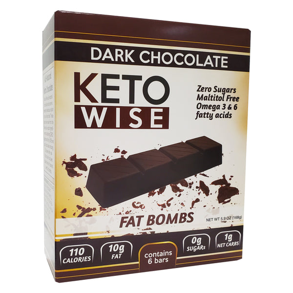 Keto Wise Fat Bomb Dark Chocolate Bar Keto Wise Fat Bomb Dark Chocolate Bar