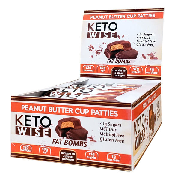 Keto Wise Fat Bombs Peanut Butter Cup Patties Keto Wise Fat Bombs Peanut Butter Cup Patties