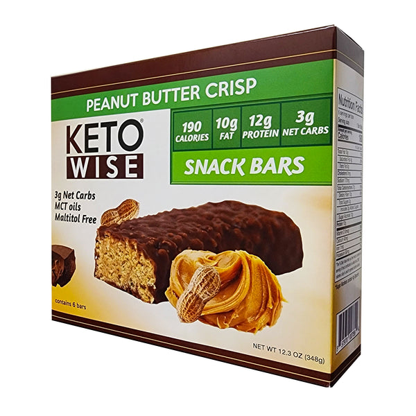 Keto Wise Snack Bars Peanut Butter Crisp Keto Wise Snack Bars Peanut Butter Crisp