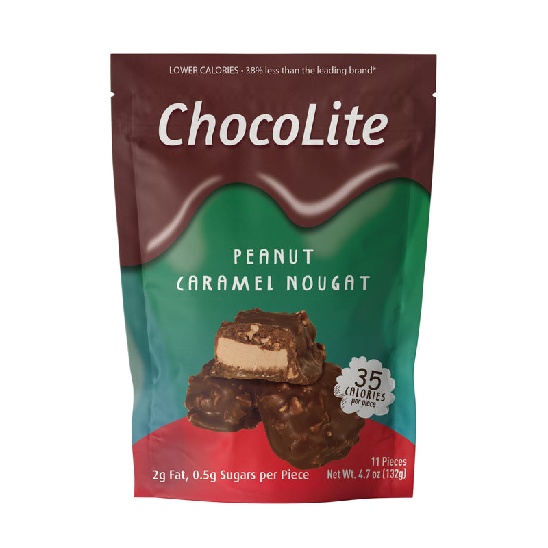 ChocoLite Peanut Caramel Nougat 11 Count Pouch