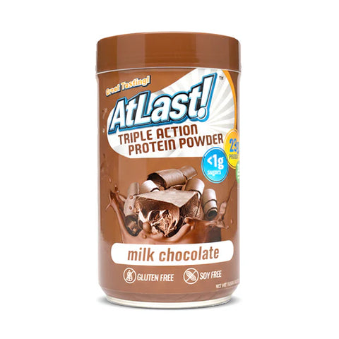 AtLast! Triple Action Milk Chocolate Protein Powder – HealthSmart