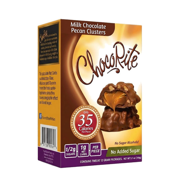 ChocoRite Milk Chocolate Pecan Clusters Box of 12