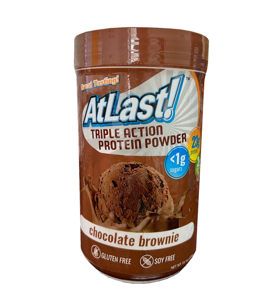 AtLast! Triple Action Chocolate Brownie Protein Powder – HealthSmart Foods