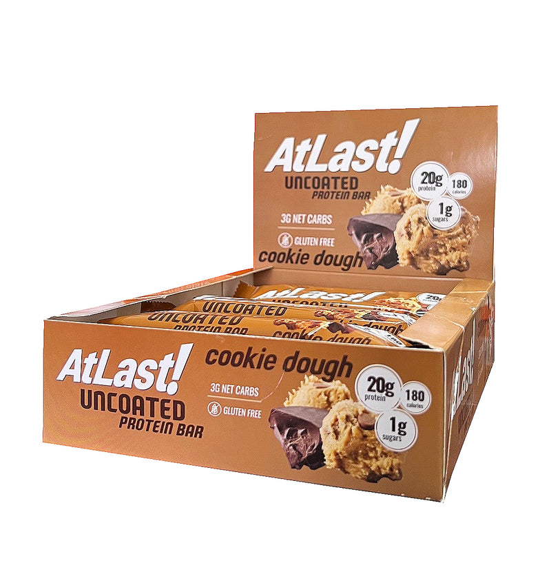 AtLast! Cookie Dough Protein Bars Box of 12