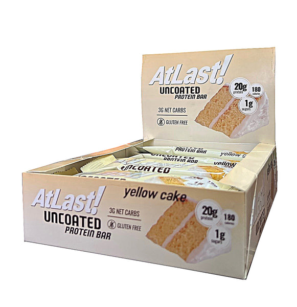 AtLast! Yellow Cake Protein Bars Box of 12