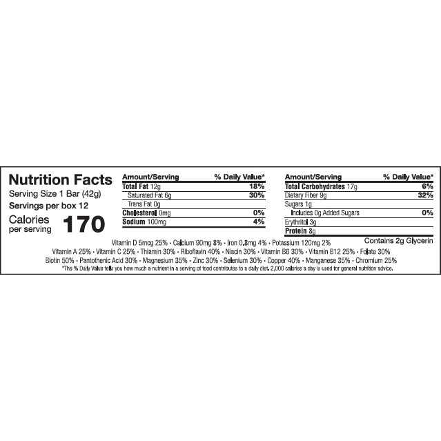 Keto Wise Meal Bars Chocolate Almond Blast 12 - 42g Bars