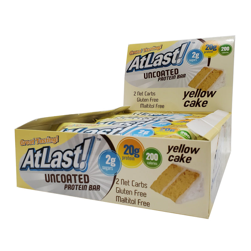 AtLast! Yellow Cake Protein Bars Box of 12
