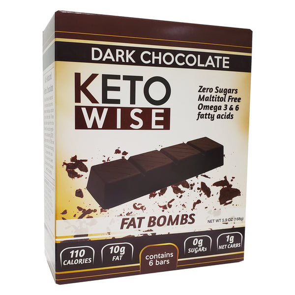 Keto Wise Fat Bomb Dark Chocolate Bar
