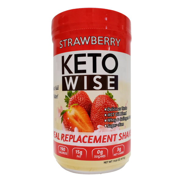 Keto Wise Strawberry Meal Replacement Shake