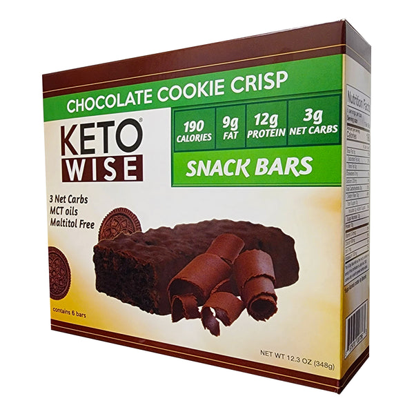 Keto Wise Snack Bars Chocolate Cookie Crisp