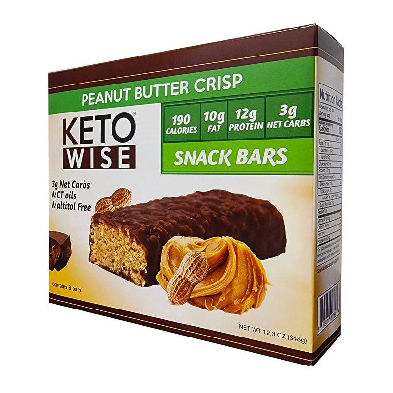 Keto Wise Snack Bars Peanut Butter Crisp